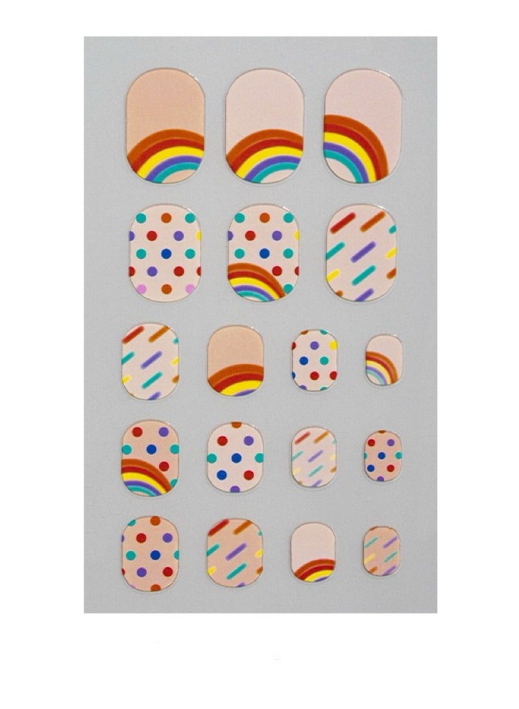126PCs Nail Stickers for Women and Little Girls - 7 Sheets 3D Self-Adhesive DIY Nail Art Decoration Set Including Flowers Leaves Animals Plants Fruits Nail Decals for Woman Kids Girls