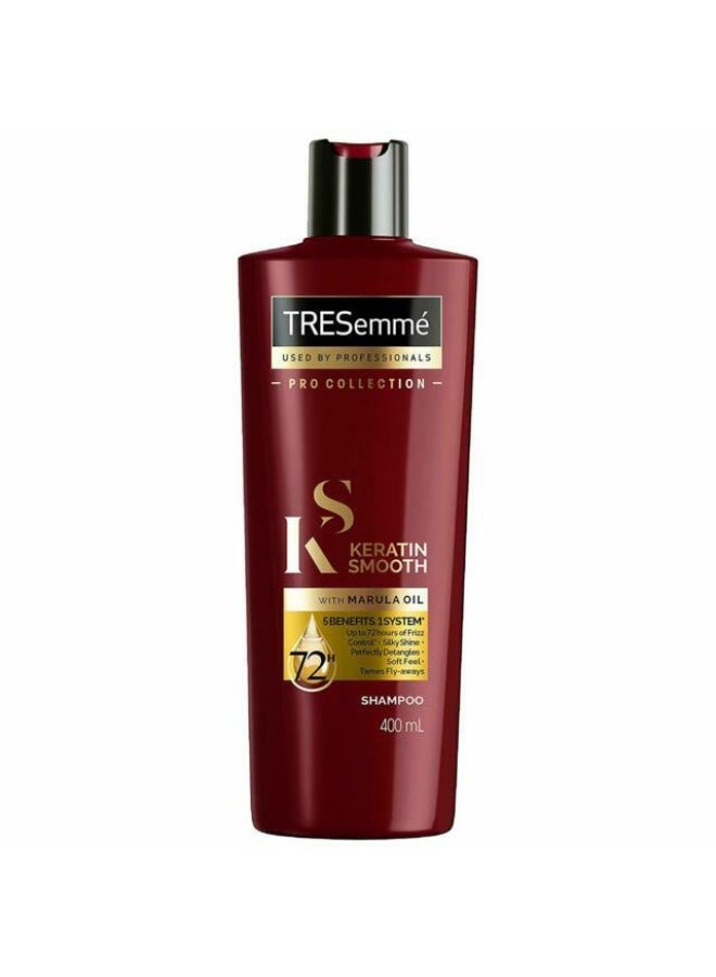 Keratin Smooth and Straight Shampoo with Argan Oil, Enjoy up to 72 hours of Frizz Control, 400ml