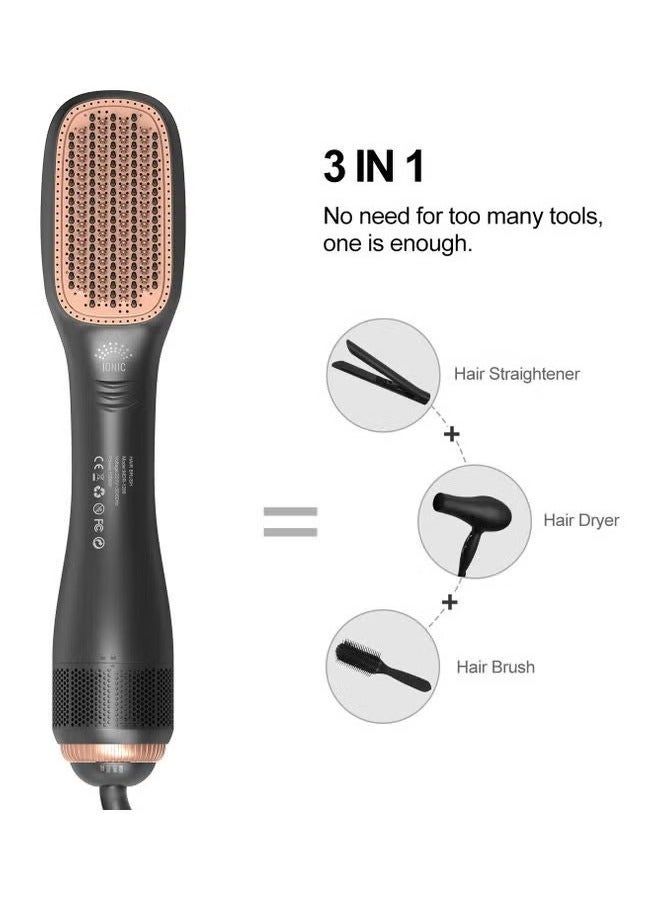 Professional Steam & Infrared Hair Dryer – 32cm Black Salon-Grade Blow Dryer with Hydrating Steam, Infrared Heat Technology, Fast-Dry Performance for Smooth, Frizz-Free Hair, Lightweight & Powerful for Home or Salon Use