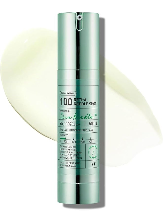 Reti-A Reedle Shot 100, Retinol(Vitamin A) Microneedling Serum, Repairing Exosome, Ideal for Retinol Beginner, Glass Skin, Korean Skin Booster 1.69Fl Oz(50ml)