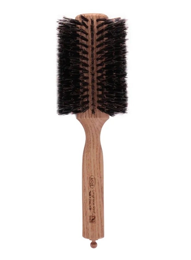Hair Brush Made With Ash Wooden Handle and With A Reinforced Natural Bristle