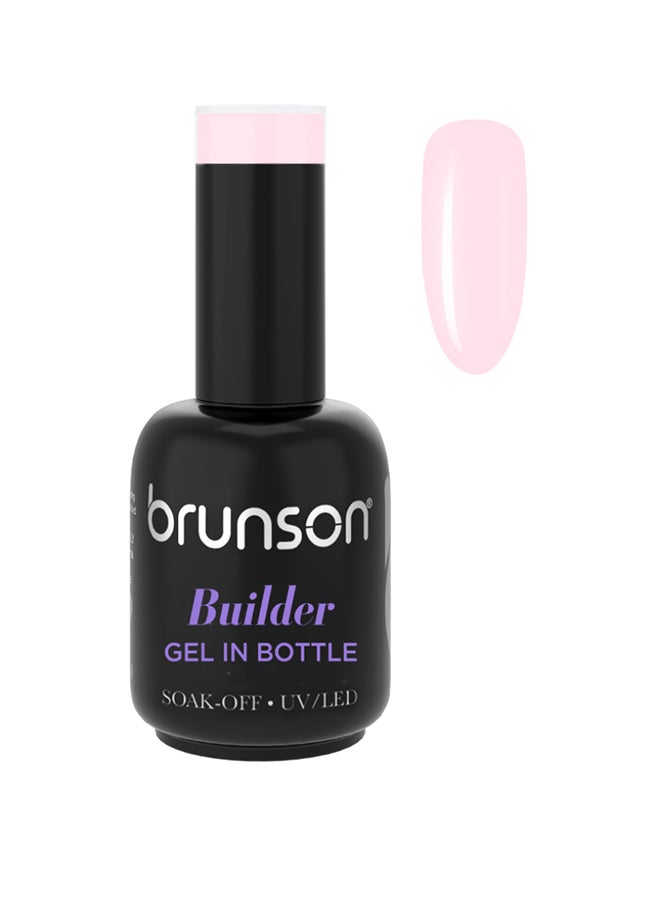 Builder Gel, 10 in-1 Builder Gel In A Bottle 18ml Soak Off UV/LED Hard Gel for Nail extension Builder Base Gel Nail Polish for Long lasting Nails Manicure Strong Nails Tips for Nail Art  Bbg24