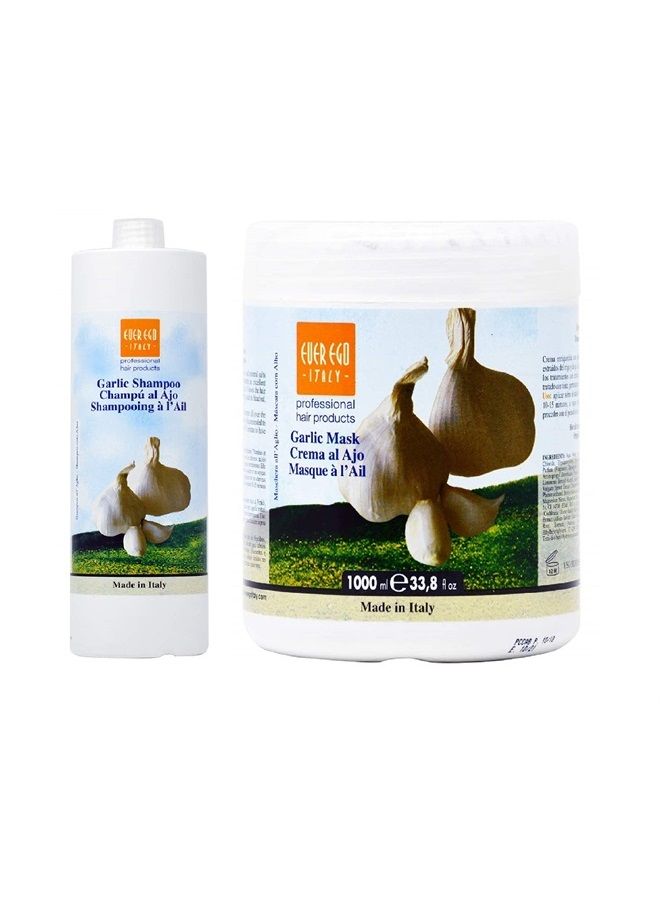 Garlic Shampoo + Mask 1000ml / 33.8oz