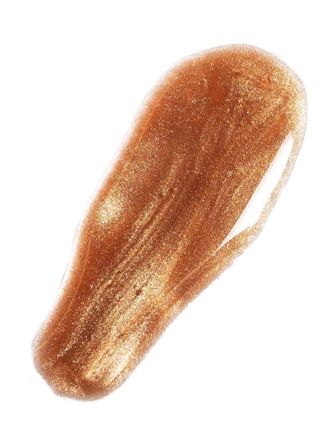 Glass Glow Lip, Spectrum Bronze: Multi-purpose lip gloss highlighter. 3D reflective glaze, comfortable wearing, non-sticky. Moisturize, protect, lock in shine. Makeup artist go to.