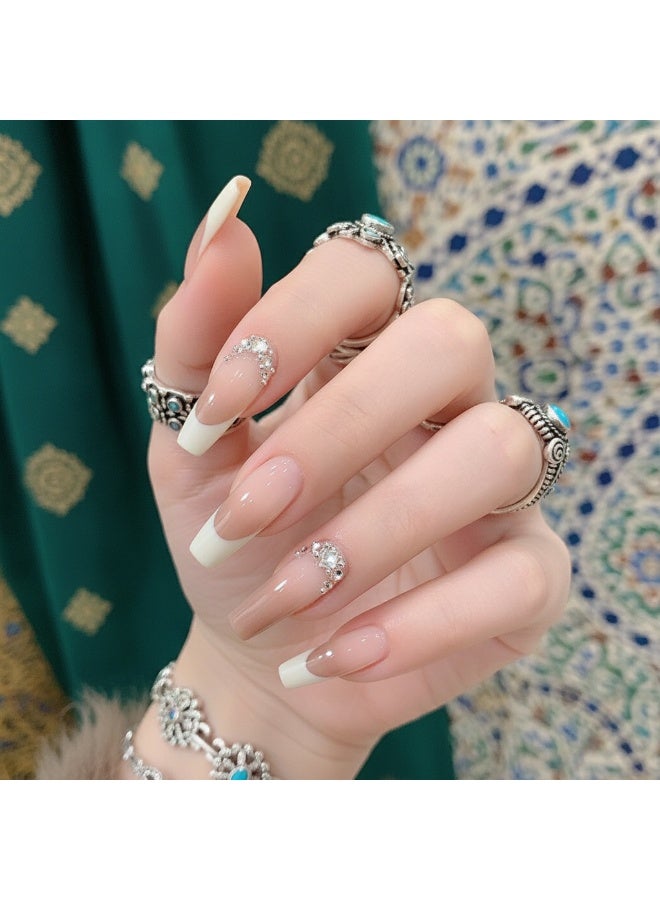 Piece Short Square Press-on nails:Acrylic False Nails , fake nails for Seamless Fit