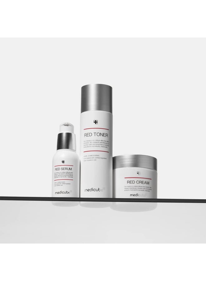 Medicube Red Toner 2.0 Low-Irritating Formula for Acne Prone Skin BHA Niacinamide Adenosine Non-Comedogenic 100ml - image 2