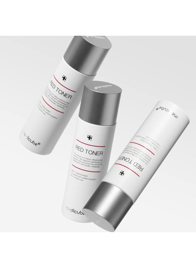 Medicube Red Toner 2.0 Low-Irritating Formula for Acne Prone Skin BHA Niacinamide Adenosine Non-Comedogenic 100ml - image 4