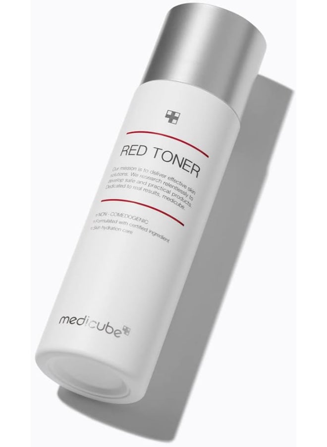 Medicube Red Toner 2.0 Low-Irritating Formula for Acne Prone Skin BHA Niacinamide Adenosine Non-Comedogenic 100ml