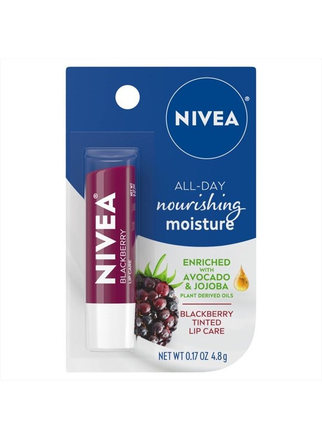 Nivea Lip Balm - Blackberry Shine - 0.17oz, 0.17 Oz
