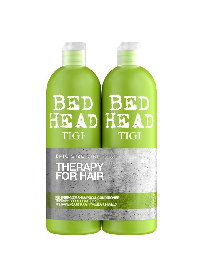 Bed Head Urban Antidotes Re-Energize Shampoo 25.36 oz (Pack of 2)