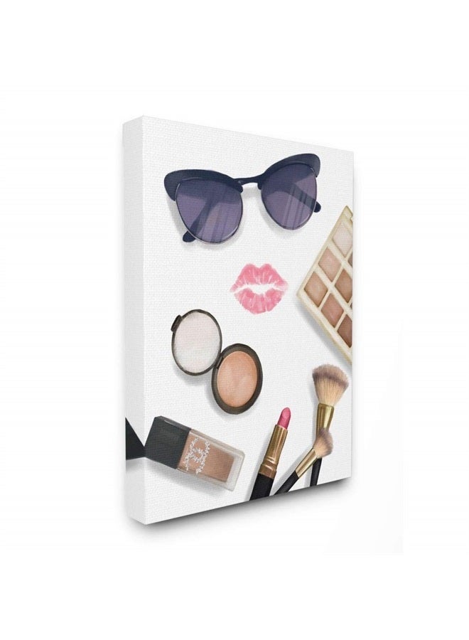 Fashion Glam Accessories and Cosmetics Lipstick Kiss, Designed by Ziwei Li Wall Art, 24 x 30, Canvas