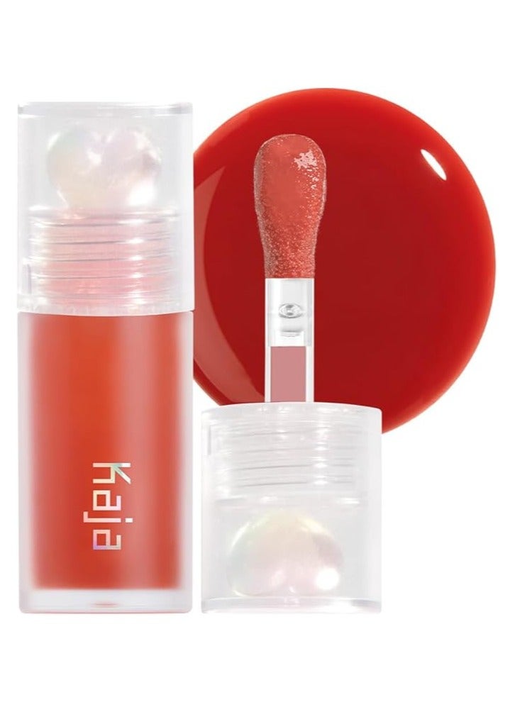 Juicy Glass Lip Oil - Apple Cider - Clear Tint Gloss Plumper - Hydrating Lightweight Shine with Vitamin Tree Fruit Oil, Vegan Cruelty-Free 4ml