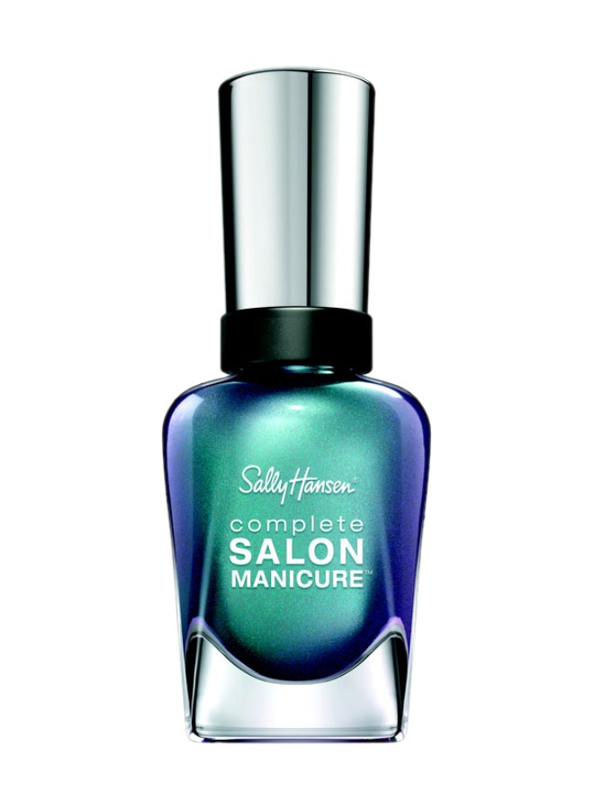 Complete Salon Manicure Black and Blue