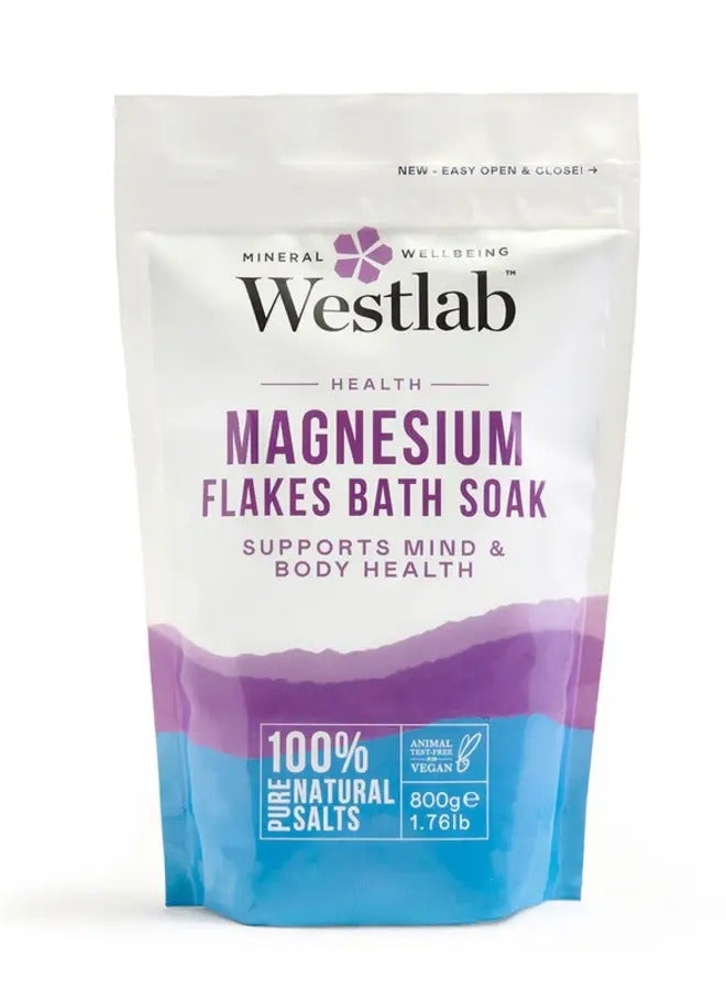 Westlab Restoring Magnesium Flakes, Pure, Natural, And Free From Pollutants, Effective & Relaxing Method For De-Stressing, Vegan 800g