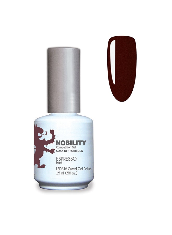Gel Nail Polish 15 ml, Long Lasting, Chip Resistant, Requires Drying Under UV Led Lamp Espresso Nbgp84