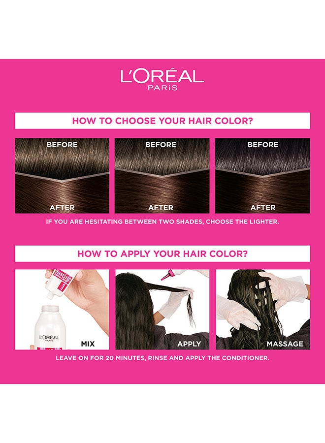 Casting Crème Gloss No Ammonia Hair Color For Shiny Hair 323 Darkest Warm Brown - image 2