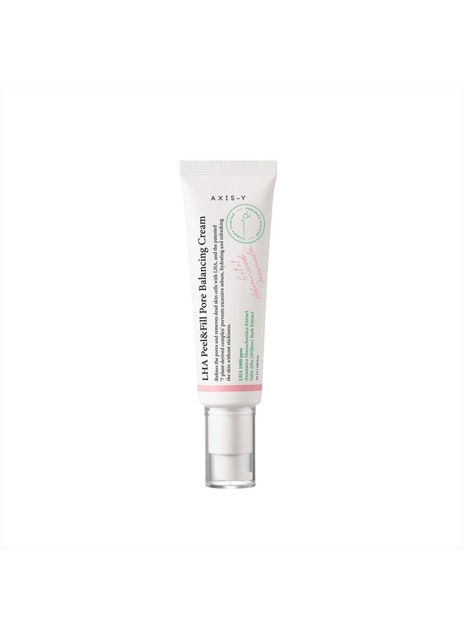 LHA Peel & Fill Pore Balancing Cream | 50 ml / 1.69 fl. Oz. | Pore Minimizing | Pore Care | Pore Cream | Pore Tightening | Kbeauty