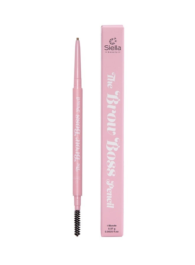 The Brow Boss Waterproof Eyebrow Pencil For Drawing Fine Lines To Give Natural Look Which Lasts For Upto 16 hours Blonde