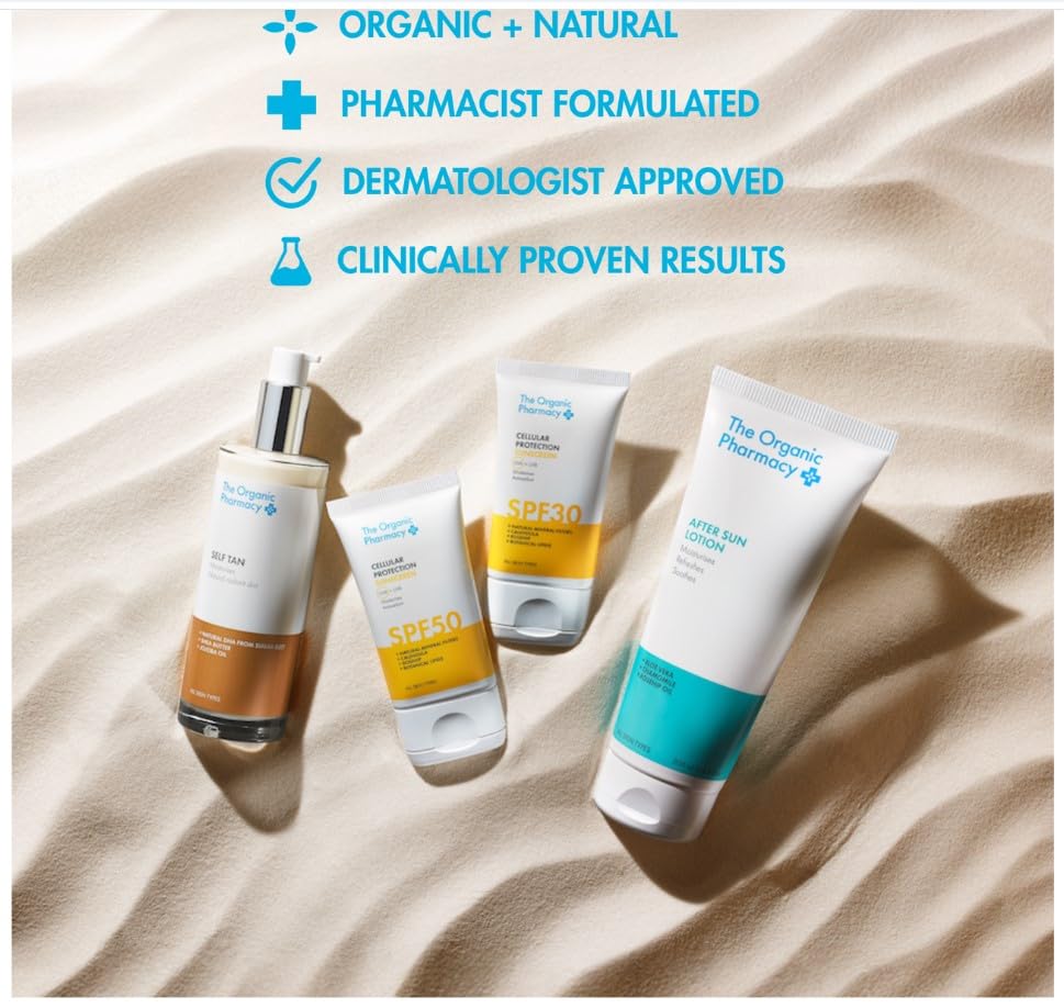 The Organic Pharmacy Self Tan - Streak-free, Natural Bronze Glow for Face & Body - Clean, Non-toxic, Vegan - 100 ml
