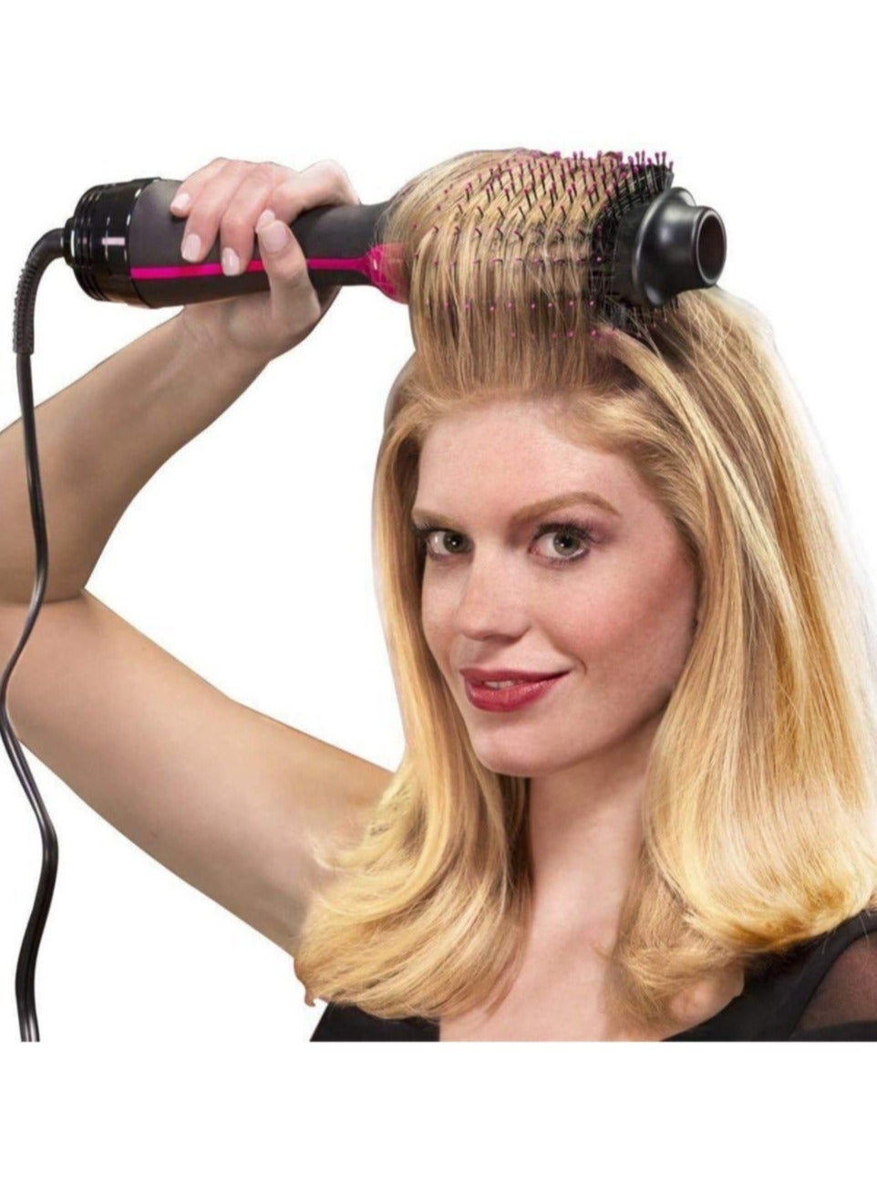2 in 1 Multifunctional Hair Dryer Volumizer Rotating Hot Hair Brush Curler Roller Rotate Styler Comb Styling Curling Iron