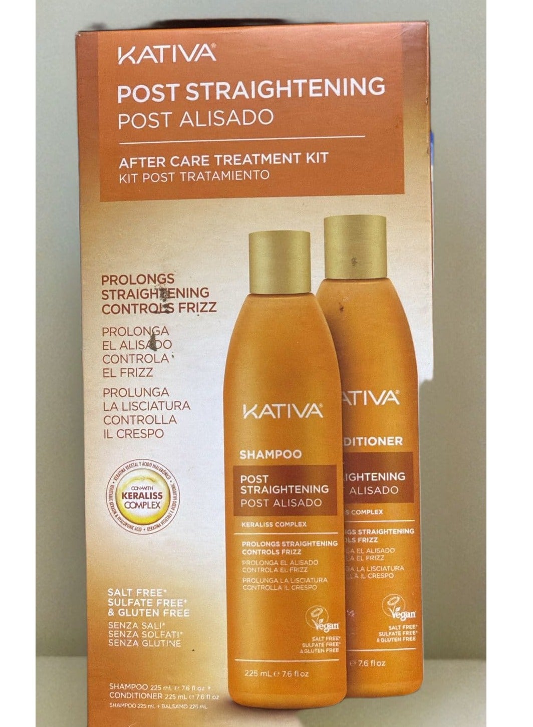 Post Straightened Salt Free Shampoo And Conditioner Kit