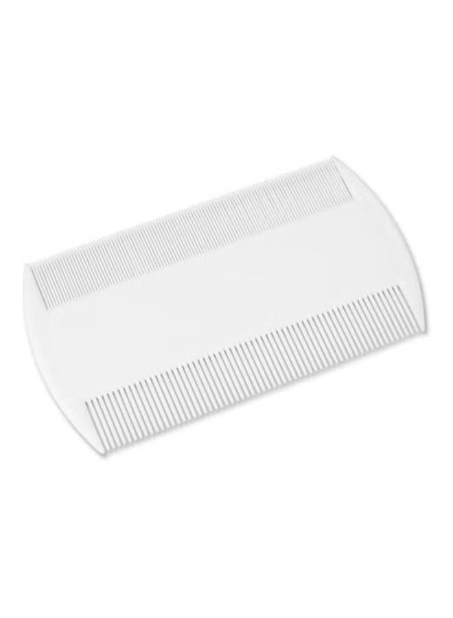 ORiTi 2-Piece Double Sided Nit Comb White