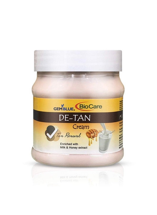 GemBlue BioCare Face & Body Massage Cream - 500ml - Enriched with Natural Extracts - For Glowing & Smooth Skin (500ml, De Tan)