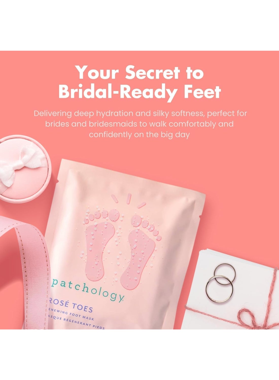 Patchology Serve Chilled Rosé Toes – Deep Softening for Rough Feet, AHA & Rose Oil, Exfoliating Bootie for Callus Relief 1 Pair - image 9