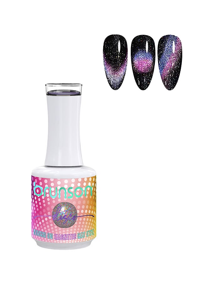 Gel Polish 15ml Disco 9D Magnetic Cat Eye Gel Polish Reflective Sparkly Diamond Gel Effect French Manicure Pedicure Gel Nail Polish Salon Quality Chip Resistant Gel Nail Extensions UV Gel for Nail Art