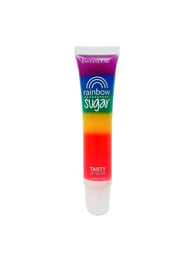 Instant Fab Crystal Shiny Clear Lip Gloss Value Pack 14ml/ 0.47oz (12 Pack - Rainbow Sugar)