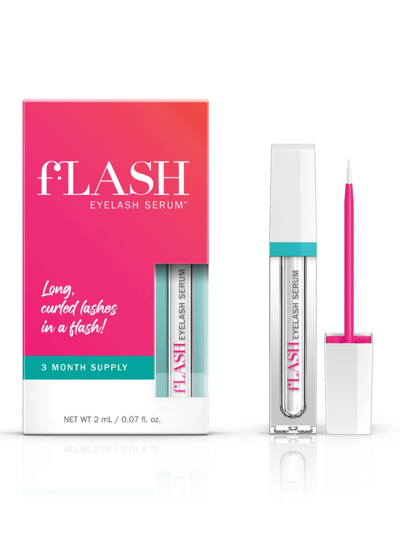 Eyelash Serum – Advanced Lash Treatment for Longer, Fuller Lashes – Promotes Natural Lash Growth & Strength – 2ml (3-Month Supply)