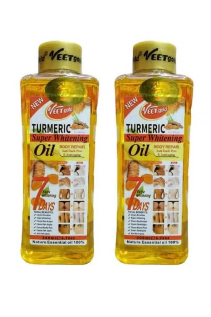 Turmeric Super Whitening Oil 200 ML 2 Pcs
