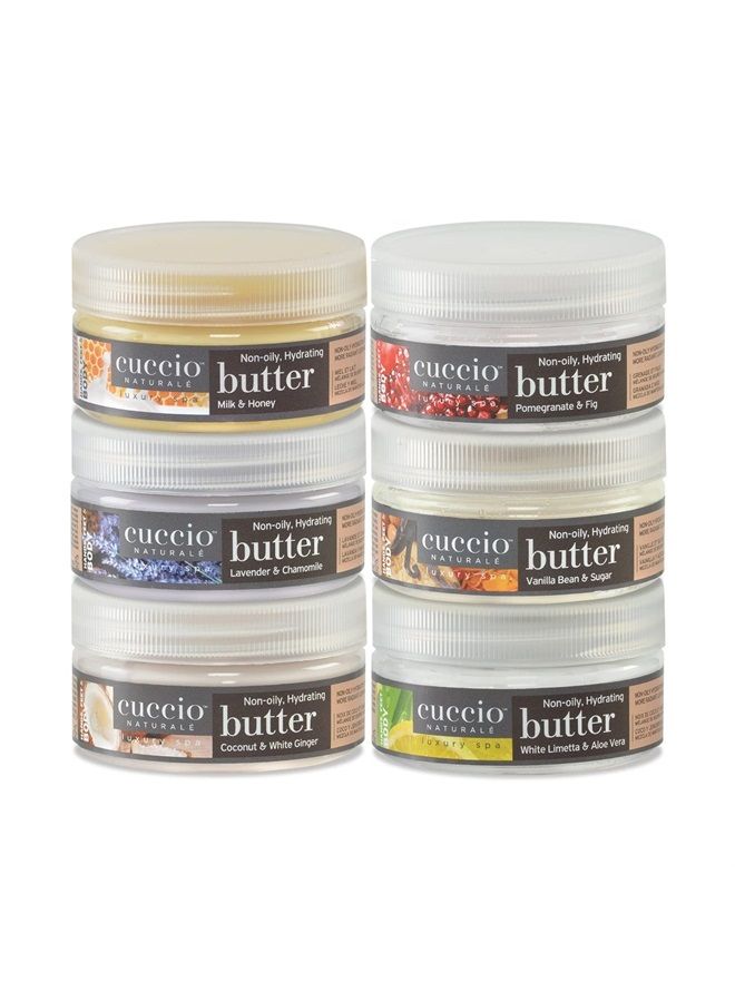 Naturale Butter Blends - Ultra-Moisturizing, Renewing, Smoothing Scented Body Cream - Deep Hydration For Dry Skin Repair - Made With Natural Ingredients - Coconut And White Ginger - 8 Oz
