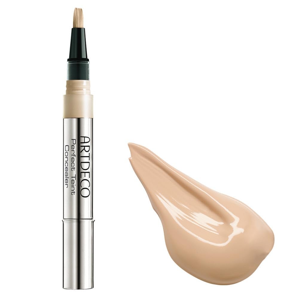 ARTDECO Perfect Teint Concealer - Light Peach NÂ°05 - Light-Reflecting Concealer with Brush Applicator - No Signs of Tiredness - Medium Coverage - Water-Resistant - Long Lasting - Makeup - 0.07 Fl Oz
