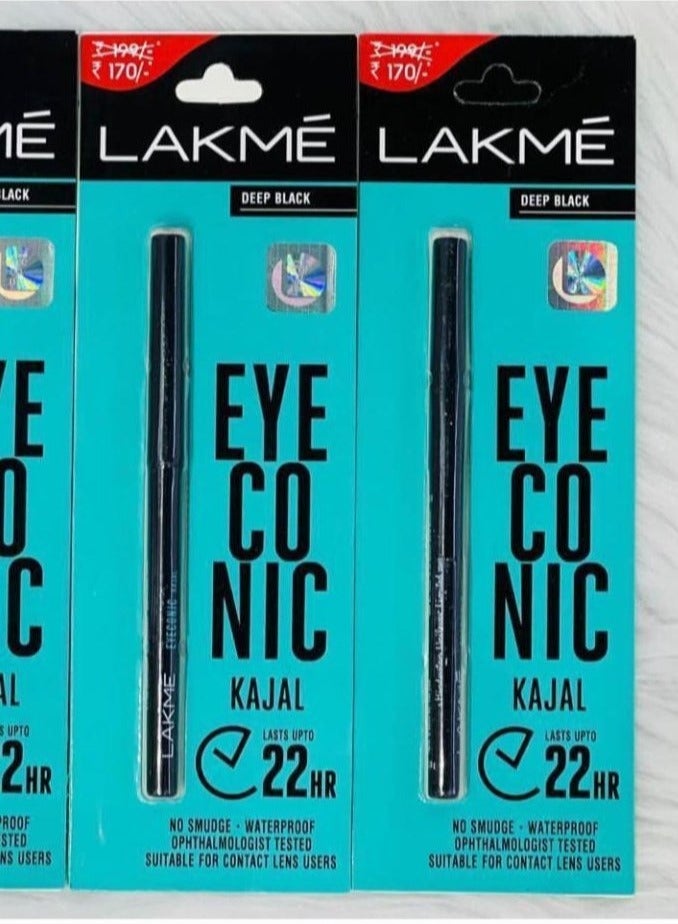 LAKME Pack Of 2 Eyeconic Kajal Black