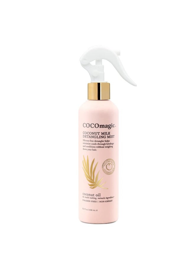Cocomagic Coconut Milk Detangling Mist | Extra Moisturizing Leave-in Detangler | Restore Vibrancy and Boost Shine | Non-Greasy Formula | Paraben Free, Cruelty Free, Made in USA (8 oz)