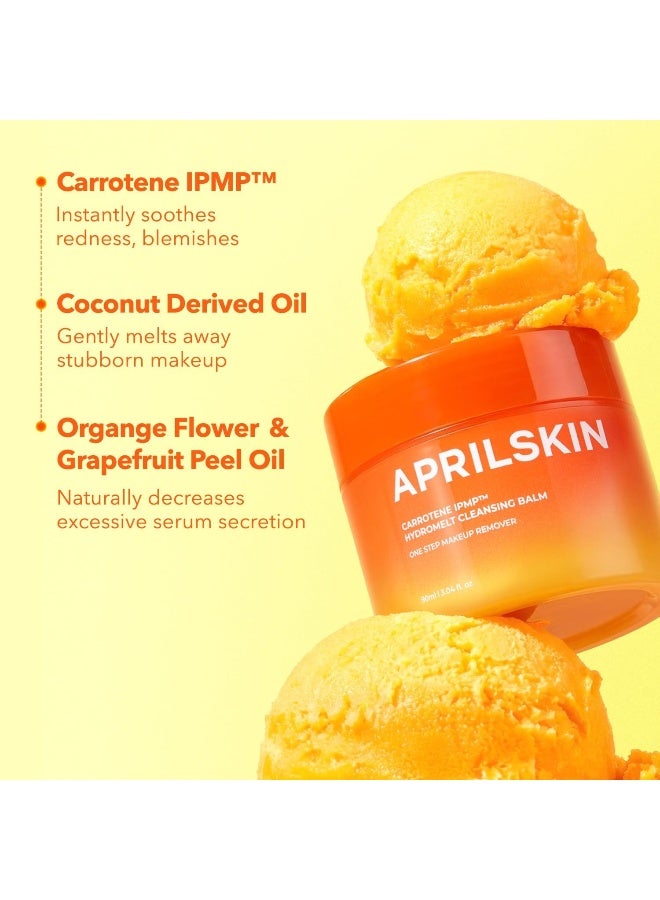 Aprilskin Carrotene IPMP Hydromelt Double Cleansing Makeup Remover Oil Balm | Vegan | Blackheads Care| Non-comedogenic | Korean Makeup Cleanser | Korean Skin Care | Kbeauty | 3.04 fl.oz - image 6