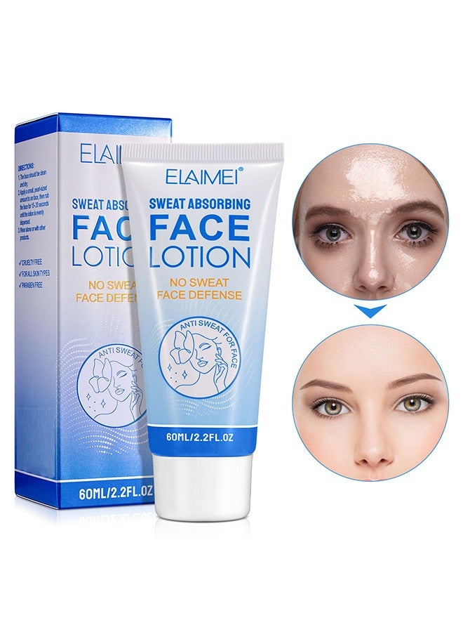 Sweat Absorbing Face Lotion, Helps Keep Your Face, Forehead And Scalp Dry, Helps Control Oily Skin, Shine And Facial Perspiration, Replenishing And Smoothing Formula, Reduces Face And Body Sweating
