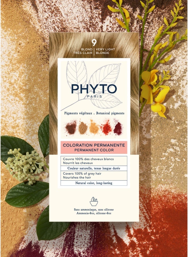 Phyto PhytoColor Permanent Hair Color Kit, Shade 9 Very Light Blonde, Ammonia-Free Botanical Hair Dye with 100% Grey Coverage - image 7