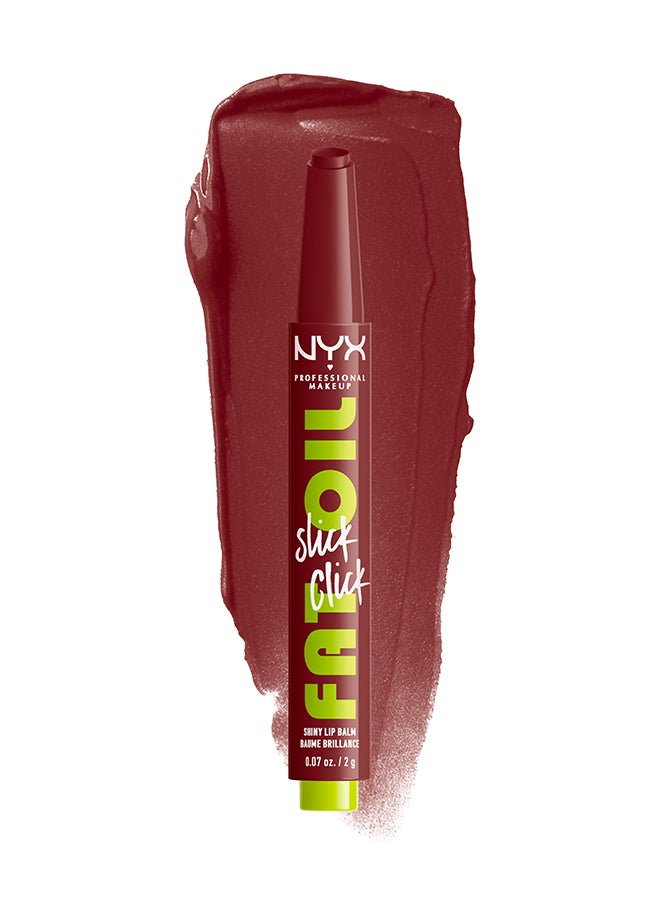 Fat Oil Slick Click Shiny Lip Balm, Vegan - In A Mood