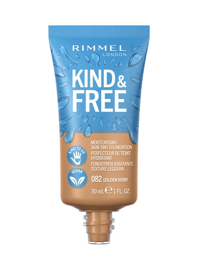 Kind & Free Foundation - 82 - Golden Ivory, 30ml