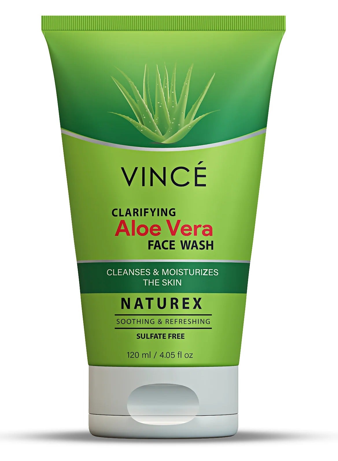 Aloe Vera Face Wash – Deep Cleansing & Moisturizing – Soothes Skin, Tightens Pores, Reduces Blemishes, and Promotes Healthy, Radiant Skin, 120ml
