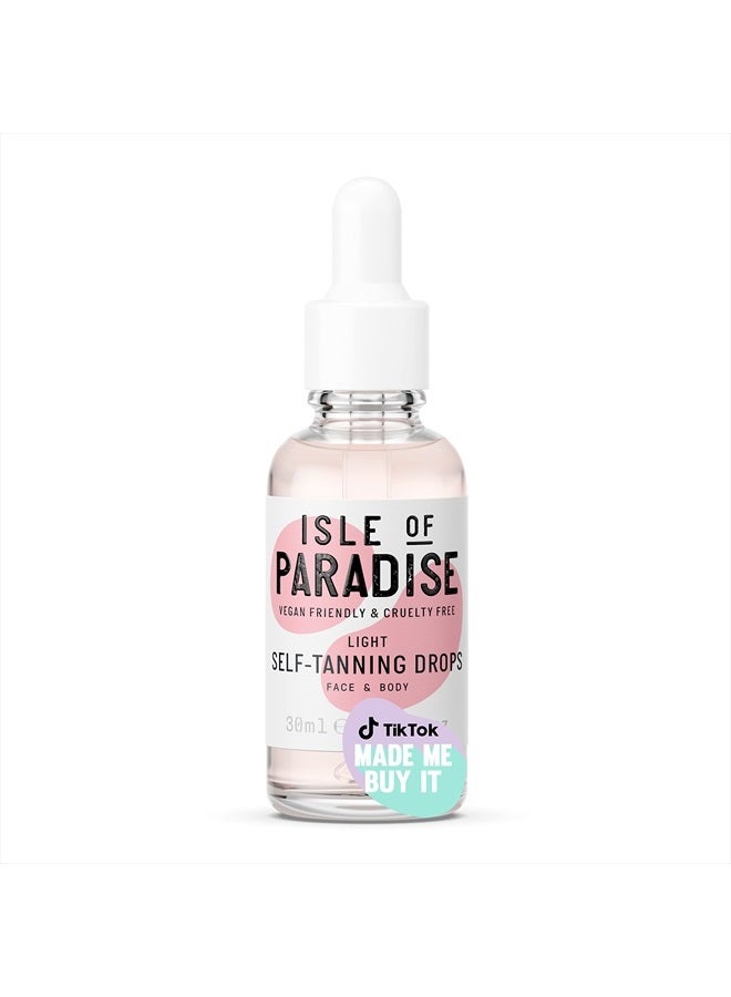 Self Tanning Drops, Light (Sunkissed Glow) - Vegan and Cruelty Free Self Tan Drops, 1.01 Fl Oz