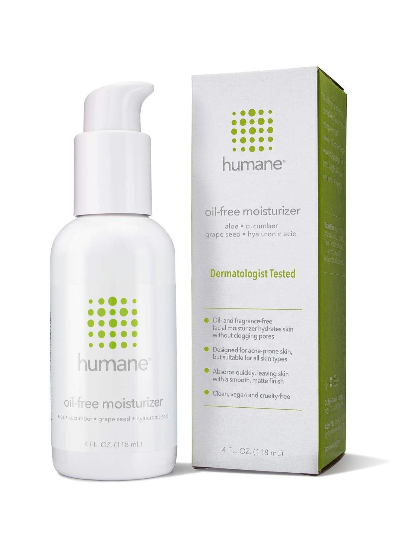 Oil-Free Daily Lightweight Acne Face Moisturizer with Soothing Antioxidants, Dermatologist-Tested, 4oz