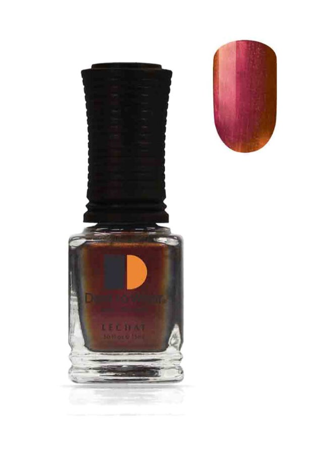 Nail Polish Color Rich Maroon To Orange To Gold Metallic Finish By Lechat Metallux Eternal Mldw02