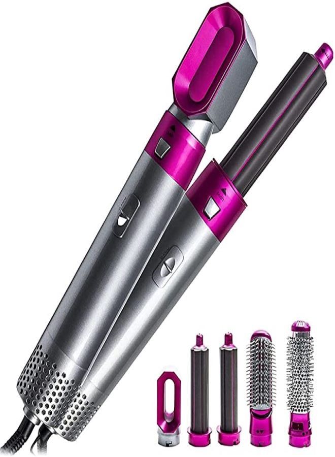 5 in 1 Hot Air Styler Hair Brush, Multifanctional Hair Dryer/Hot Air Curling Iron Styler, One-Step Volumize Professional Blow Dryer,220v