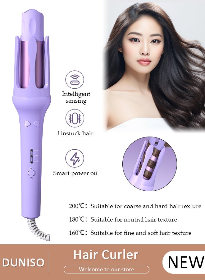 Automatic Hair Curler Rollers,Advanced Petal-shaped Auto Curling Iron 32mm Large Waves,Hair Care Coating,Fast Heating,3 Temperatures control,Multi-Protections,Create Pretty Curls Effortlessly