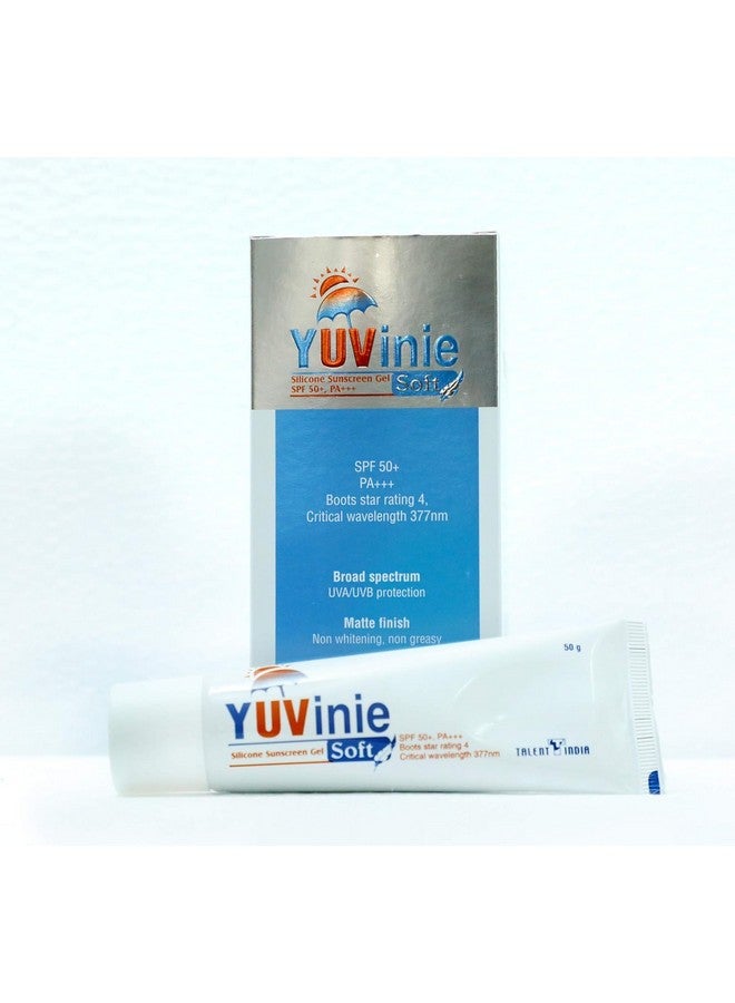 FORTAY Yuvinie Soft Broad Spectrum UVA/UVB Silicone Sunscreen Gel | SPF 50+ PA+++ | Water-Resistant - 50 GM, All