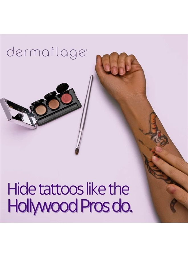 Tattoo Cover Up Bruise Full Coverage Concealer - Waterproof, Smudge & Sweat Proof Body Concealer Cream Palette Pro SFX - 3 Color Shades for Scars, Acne (Fair)