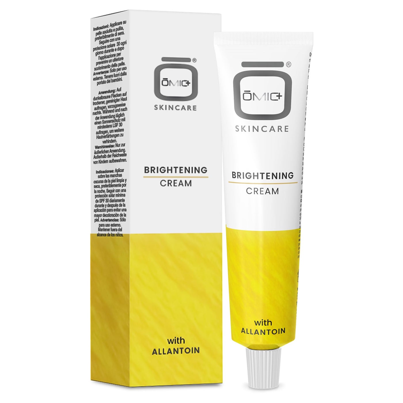 OMIC Skin Brightening Cream - 1.7 Fl oz / 50 ml - Helps to Reduce Pigmentations, Brown Spots on Face, Knees Elbows, with Alpha Arbutin